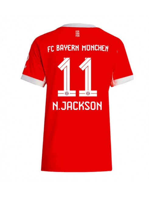 Bayern Munich Nicolas Jackson #11 Replika Hemmakläder Dam 2025-26 Kortärmad Bayern Munich Nicolas Jackson #11 Replika Hemmakläder Dam 2025-26 Kortärmad